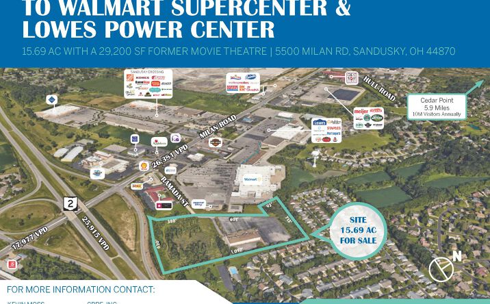 Pictures of Industrial, Land, Mixed Use, Retail, Special Purpose, Self Storage property located at 5500 Milan Rd, Sandusky, OH 44870 for comps - image #1