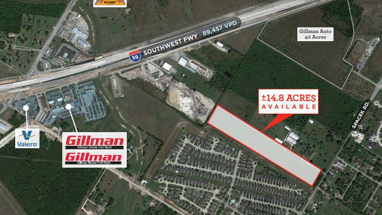 SWQ of Spacek Rd and Highway 59, Rosenberg, TX 77469 Land for Sale