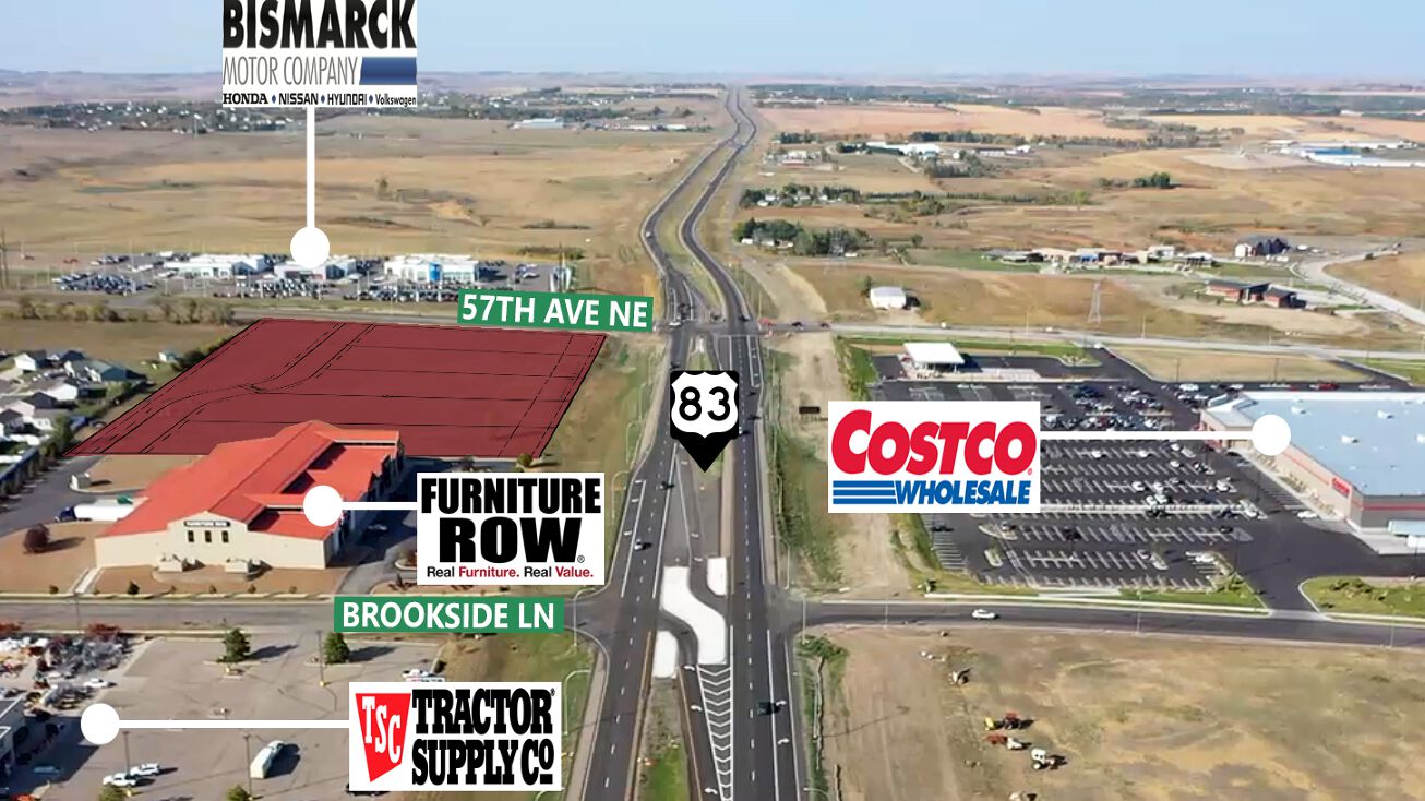 1101 57 Ave NE, Bismarck, ND 58503 Land for Sale Highway 83 Retail