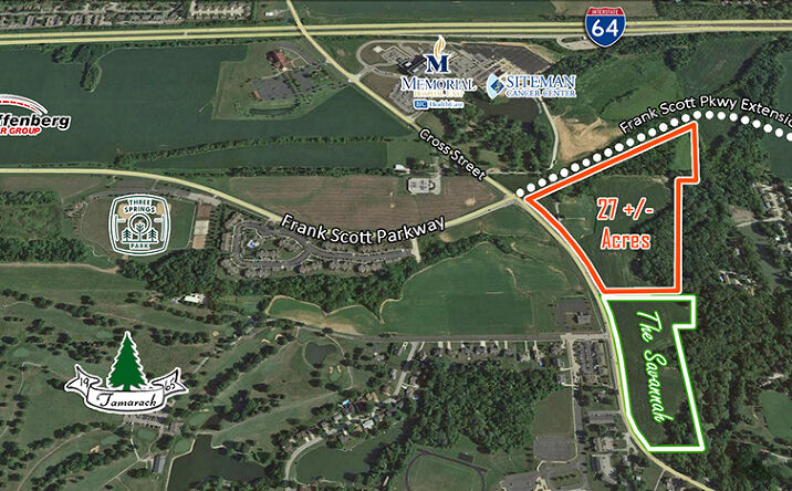 Pictures of Land property located at Cross St & Frank Scott Pkwy, Shiloh, IL 62269 for sales - image #1