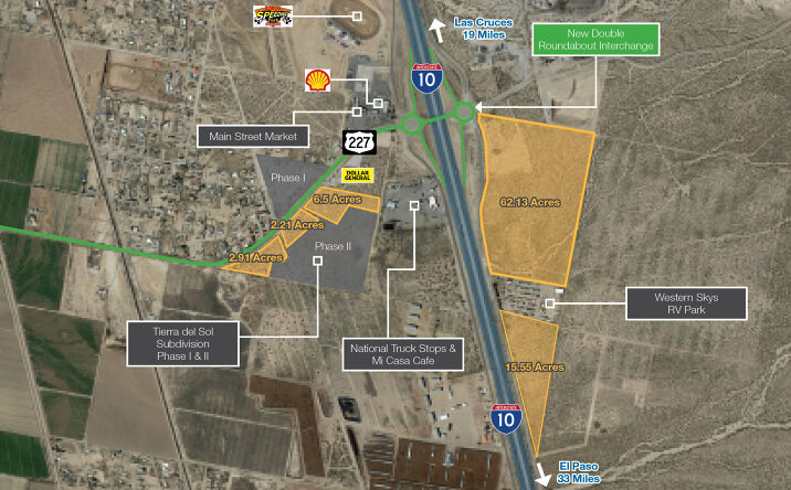 Pictures of Retail, Industrial, Hospitality, Land property located at Interstate 10 & Vado Dr, Vado, NM 88072 for sales - image #1