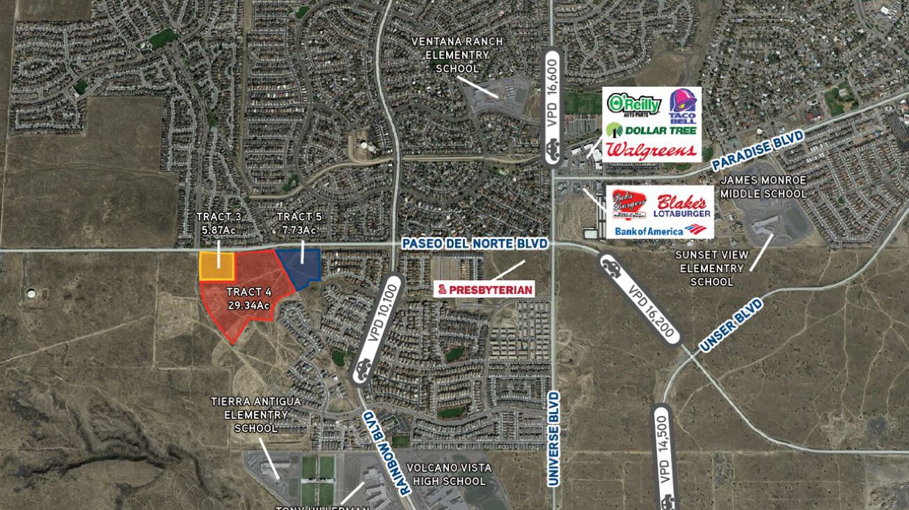 SEC Paseo Del Norte & Woodmont, Albuquerque, NM 87114 Land for Sale