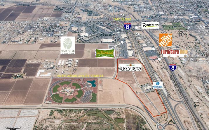 Pictures of Land property located at Rio Vista Commerce Center, Yuma, AZ 85364 for sales - image #1