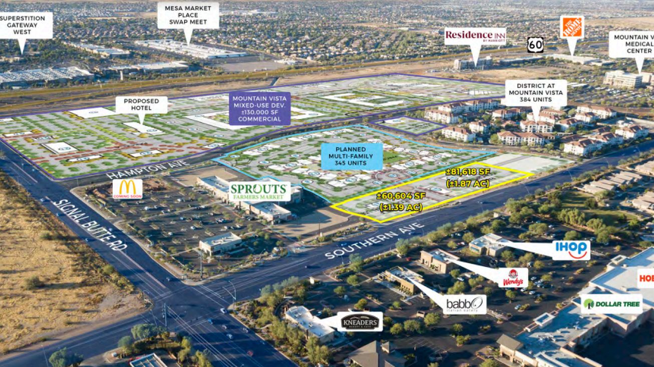Pictures of Retail, Mixed Use, Land property located at Signal Butte Rd & Southern Ave W/SWC, Mesa, AZ 85209 for sales - image #1