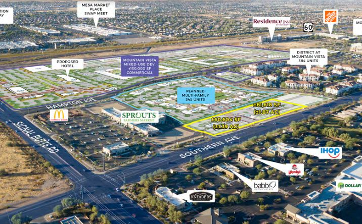 Pictures of Retail, Mixed Use, Land property located at Signal Butte Rd & Southern Ave W/SWC, Mesa, AZ 85209 for sales - image #1