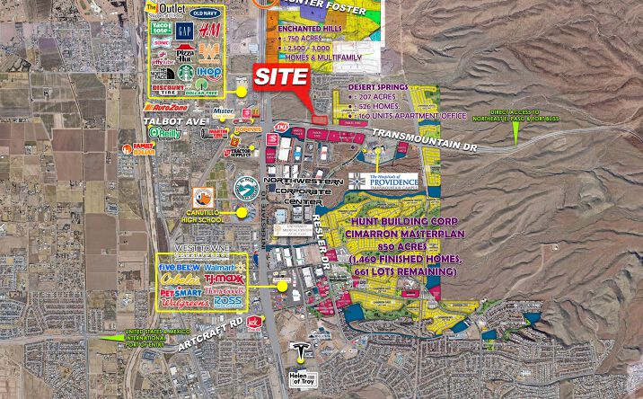 Pictures of Land property located at NWC Transmountain Dr & Bluff Creek St, El Paso, TX 79911 for sales - image #1