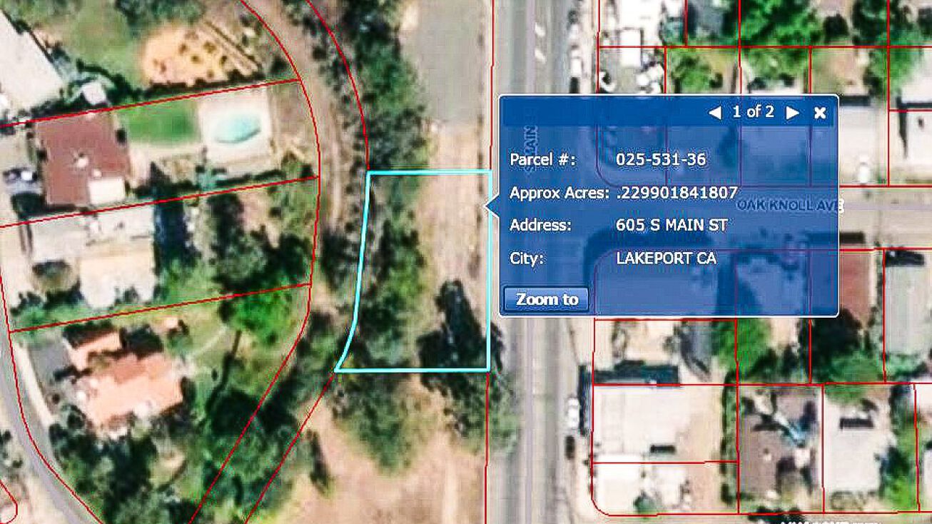 605 South Main Street, Lakeport, CA 95453 Land for Sale 605 South