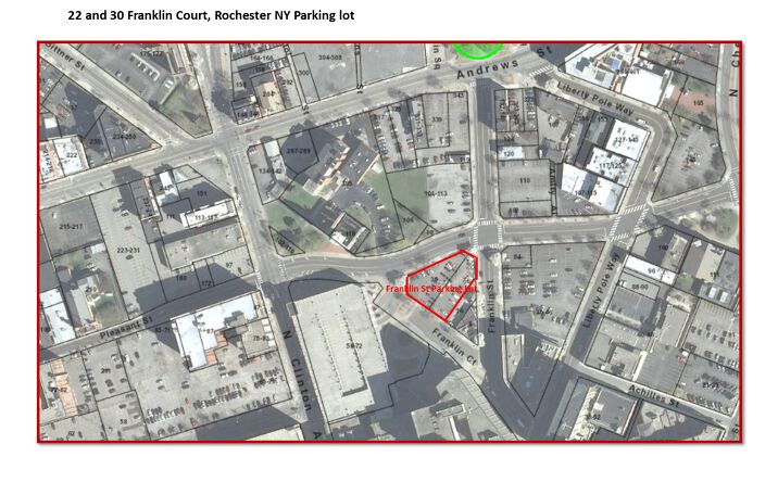 Pictures of Land property located at 22 and 30 Franklin Ct, Rochester, NY 14604 for sales - image #1