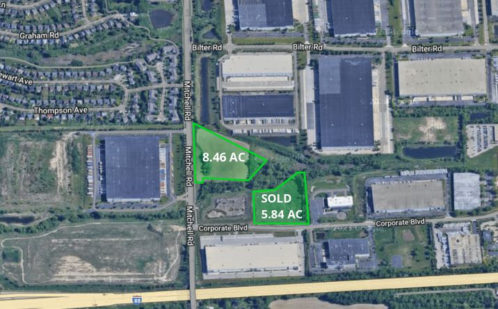 Pictures of Land property located at Mitchell Rd & Corporate Blvd, Aurora, IL 60505 for sales - image #1