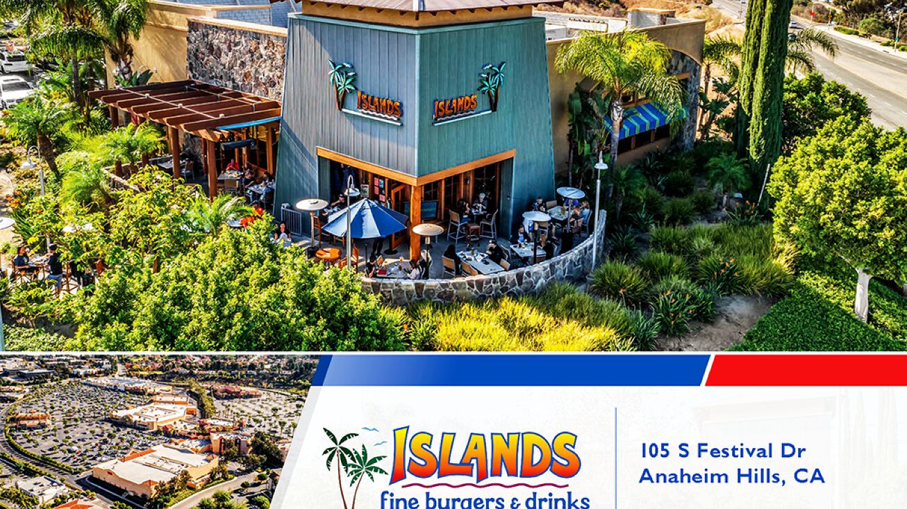 105 S Festival Dr, Anaheim, CA 92808 Retail Property for Sale Islands Fine Burgers & Drinks