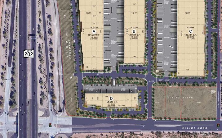 Pictures of Retail property located at NEC Loop 202 & Elliot Rd, Mesa, AZ 85212 for comps - image #1