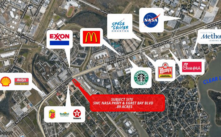 Pictures of Land property located at SWC Nasa Parkway & Egret Bay Boulevard, Webster, TX 77598 for sales - image #1
