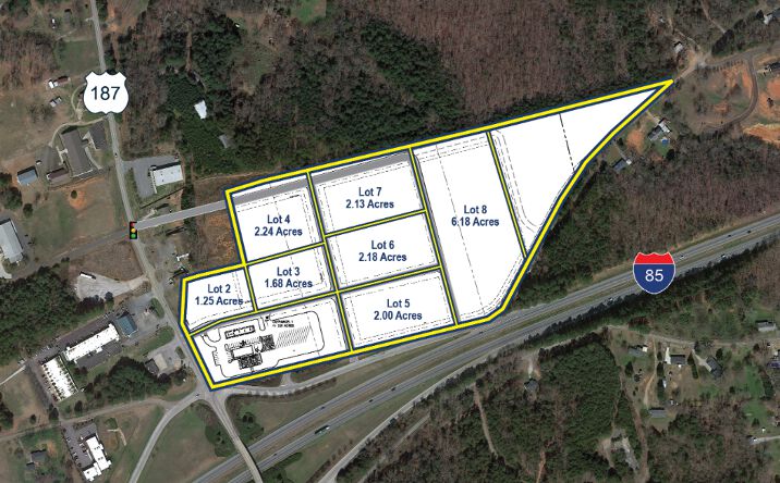 Pictures of Land property located at I-85 & HWY 187 (EXIT 14), Anderson, SC 29625 for sales - image #1