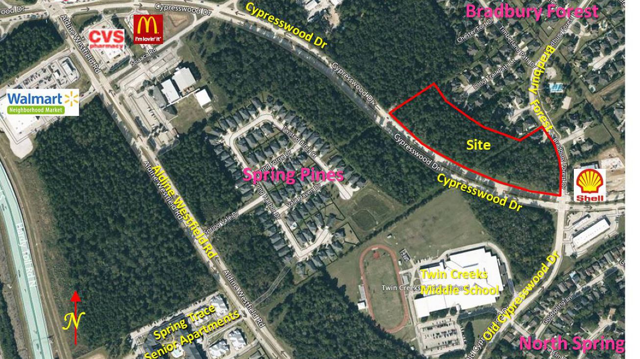 NWC Cypresswood Dr Bradbury Forest, Spring, TX 77373 Land for Sale