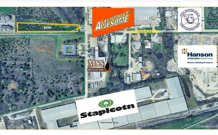 Pictures of Land property located at S Woods St. and East Jefferson, West Memphis, AR 72301 for sales - image #1