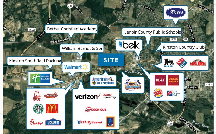 Pictures of Land property located at 2917 W Vernon Ave, Kinston, NC 28504 for sales - image #1