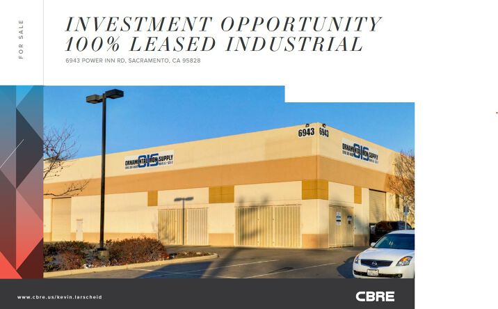 Pictures of Industrial property located at 6943 Power Inn Rd, Sacramento, CA 95828 for comps - image #1