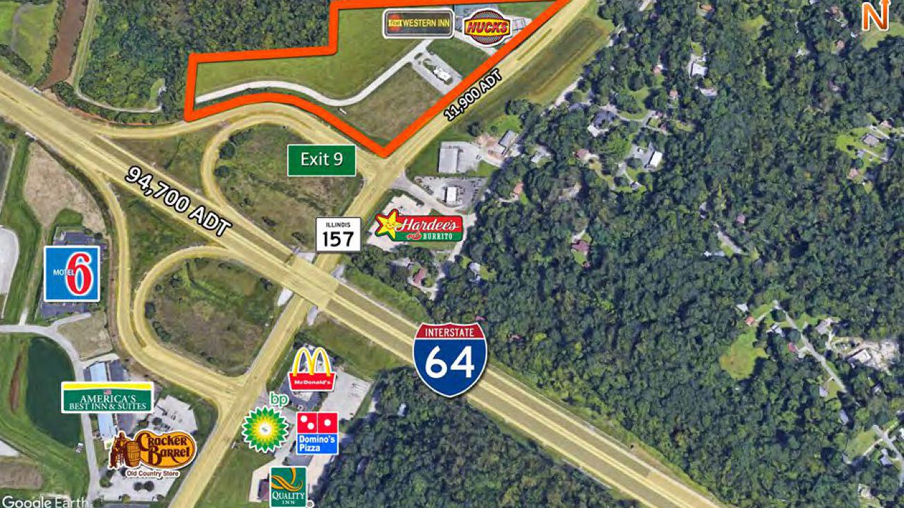 NW Quadrant of I64 and IL157, Caseyville, IL 62232 Land for Sale NW Quadrant of I64 and