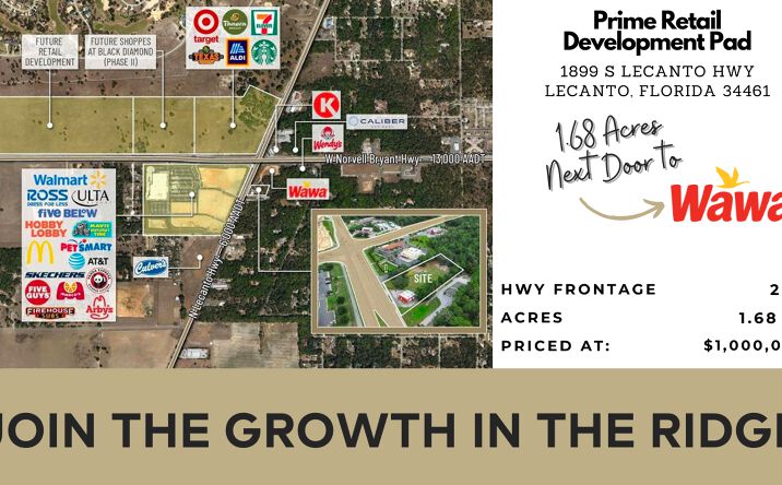 Pictures of Land property located at 1899 N Lecanto Hwy, Lecanto, FL 34461 for sales - image #1