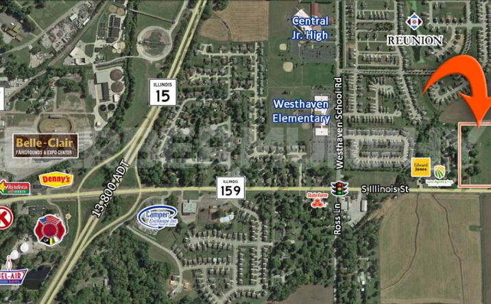 Pictures of Land property located at IL Route 159 & Biver Ln, Belleville, IL 62221 for sales - image #1