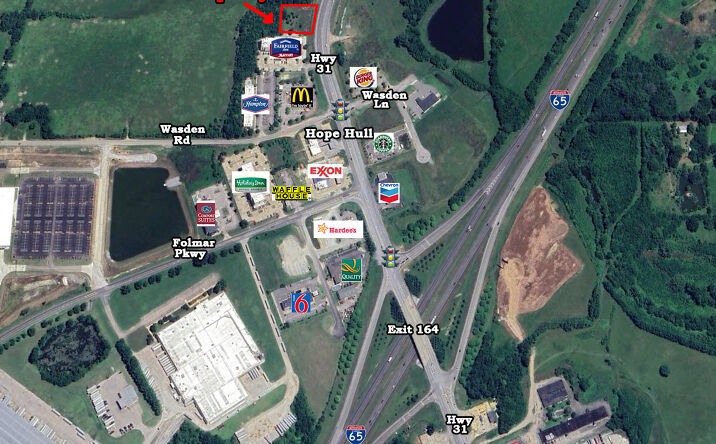 Pictures of Land property located at US-31 & Wasden Road, Hope Hull, AL 36043 for sales - image #1