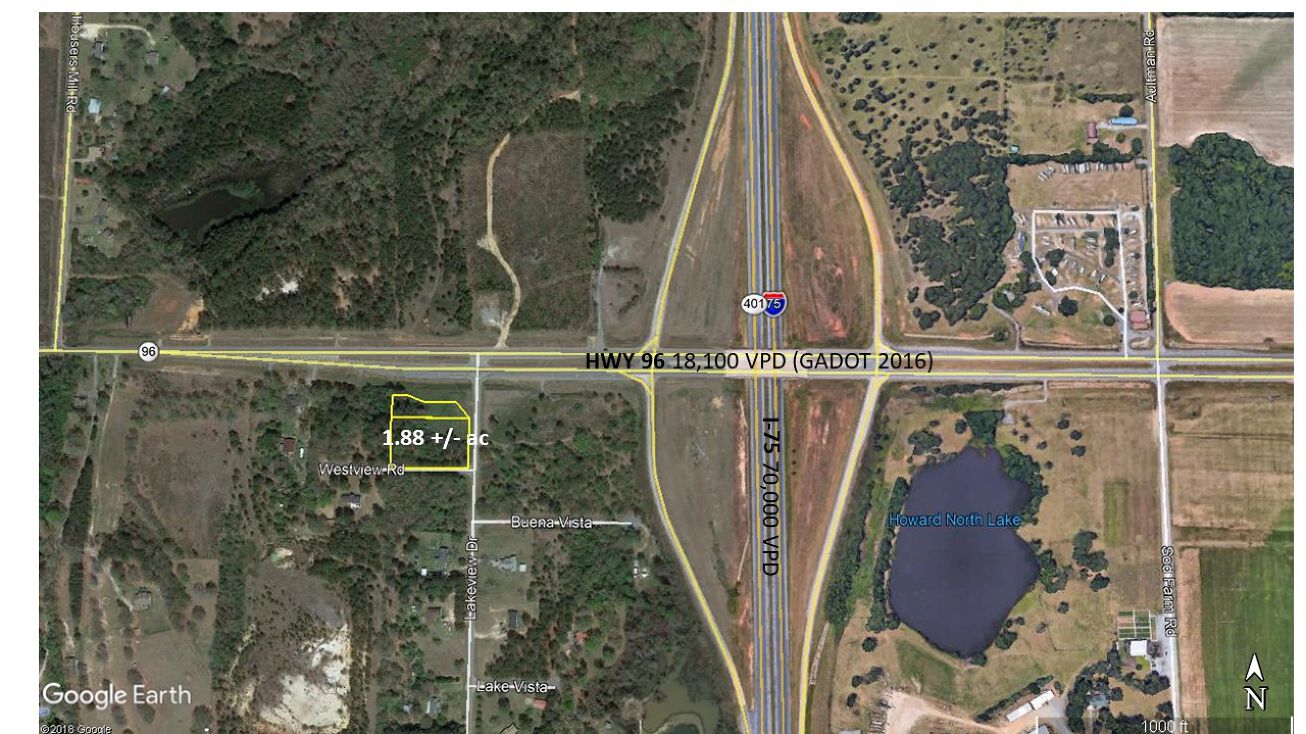 Hwy 96 and I75 and Lakeview Rd, Warner Robins, GA 31088 Land for