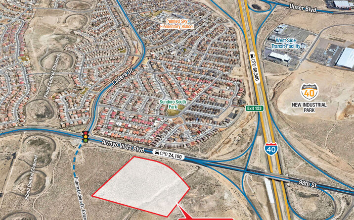Pictures of Land property located at SWQ Ladera Dr. & Arroyo Vista Blvd, Albuquerque, NM 87120 for sales - image #1