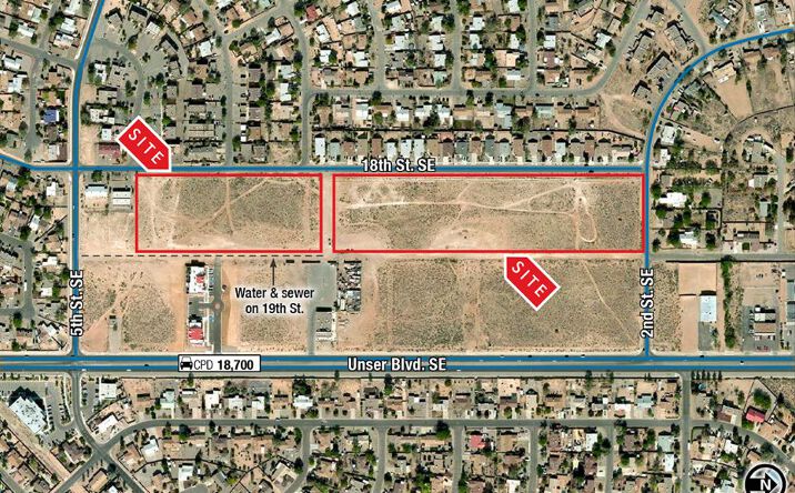 Pictures of Land property located at NWQ Unser Blvd. SE & 5th St. SE, Rio Rancho, NM 87124 for sales - image #1
