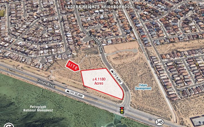 Pictures of Land property located at NEC Unser & St. Joseph's, Albuquerque, NM 87120 for sales - image #1