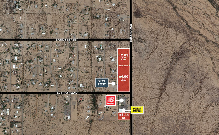 Pictures of Land property located at 12451 N Trico Road, Marana, AZ 85653, 12505 N Trico Road, Marana, AZ 85653, Trico Rd, Clarkton, NC 28433 for sales - image #1