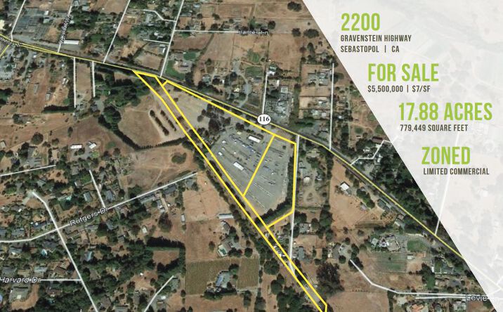 Pictures of Land property located at 2200 Gravenstein Hwy S, Sebastopol, CA 95472 for sales - image #1