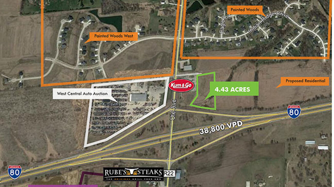 Ute Ave, Waukee, IA 50263 Land for Sale Painted Woods Commercial Land
