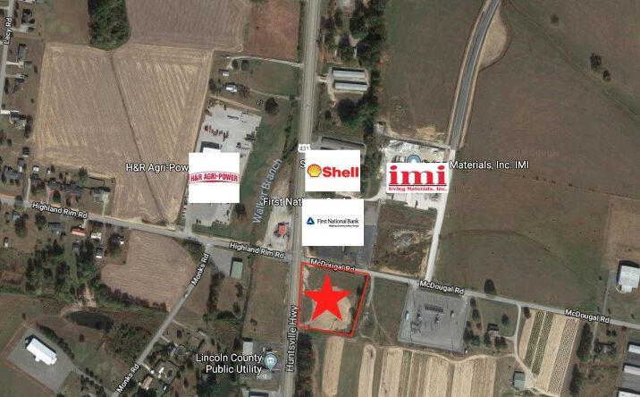 Pictures of Land property located at 2856 Huntsville Hwy, Fayetteville, TN 37334 for sales - image #1