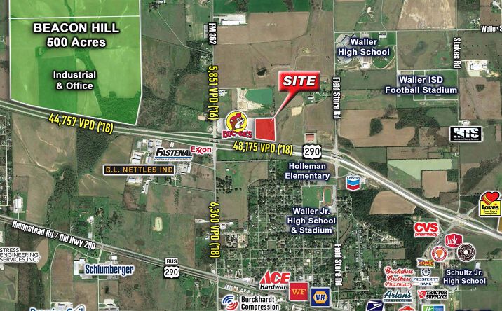 Beacon Hill, Master-Planned Commercial Business Park in Waller, Texas