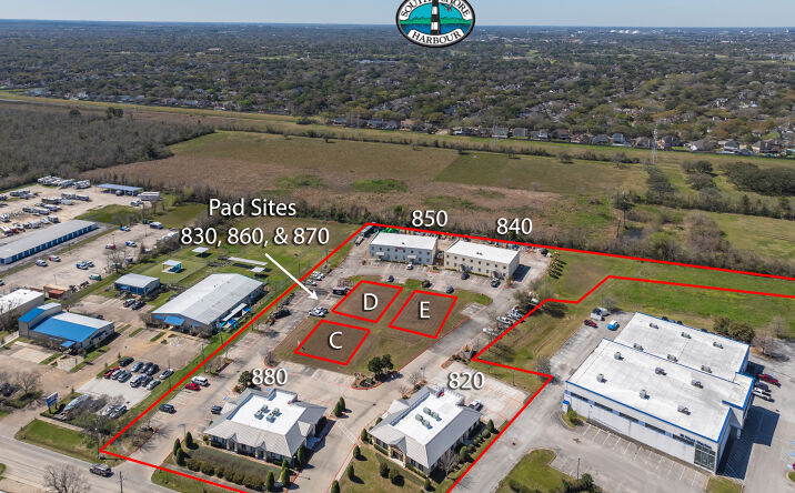 Pictures of Office, Industrial, Land property located at 870 Lawrence Rd, League, TX 77573 for sales - image #1