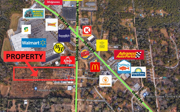 Pictures of Hospitality, Mixed Use, Retail, Self Storage property located at 3301 Schillinger Rd N, Semmes, AL 36575 for sales - image #1