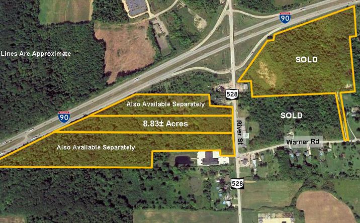 Pictures of Land property located at River St (SR 528 & I-90), Madison, OH 44057 for sales - image #1