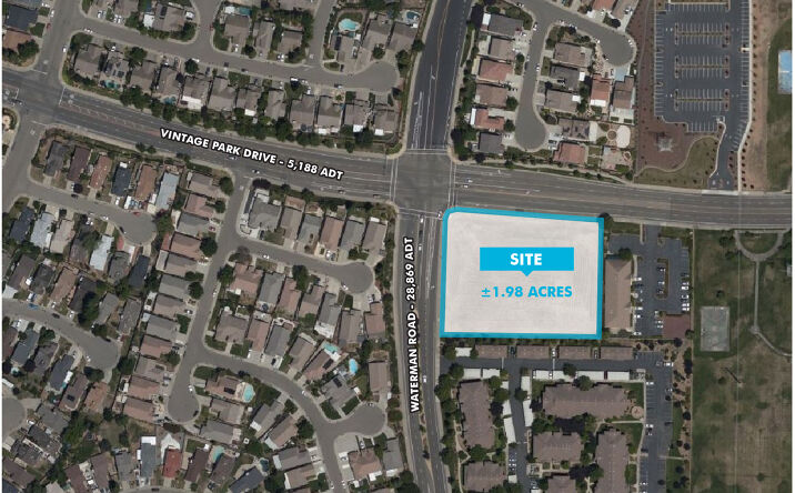 Pictures of Land property located at SEC Waterman Rd & Vintage Park Dr, Sacramento, CA 95829 for sales - image #1