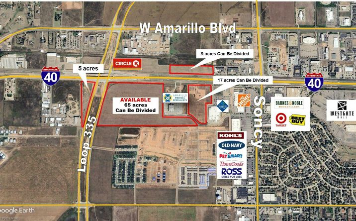 Pictures of Land property located at I-40 West of Soncy, Amarillo, TX 79124 for sales - image #1