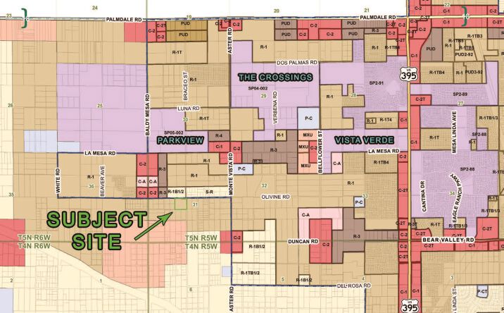 Pictures of Land property located at 10 AC Olivine Rd & Braceo St, Victorville, CA 92392 for sales - image #1