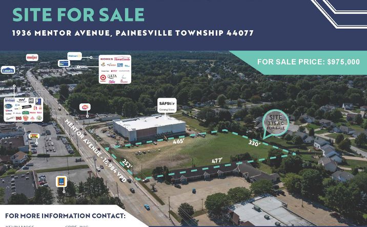 Pictures of Land property located at 1936 Mentor Ave, Painesville Township, OH 44077 for comps - image #1