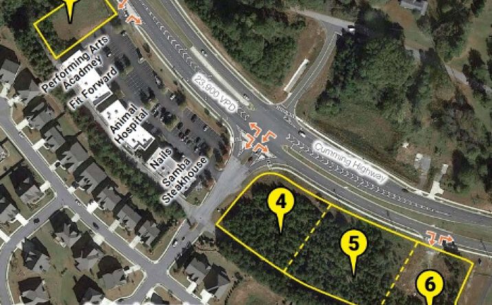 Pictures of Retail, Office, Land property located at 5710 Cumming Hwy NE, Sugar Hill, GA 30518, 5670 Cumming Hwy NE, Sugar Hill, GA 30518, 5660 Cumming Hwy NE, Sugar Hill, GA 30518, 5650 Cumming Hwy NE, Sugar Hill, GA 30518 for sales - image #1