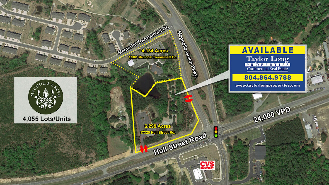 17320 Hull Street Rd, Moseley, VA 23120 Land for Sale Magnolia Commercial Land 6.3 AC
