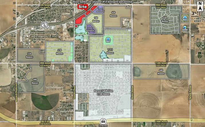 Pictures of Land property located at SEC Marsha Sharp Highway & Dowden Road, Wolfforth, TX 79382 for sales - image #1