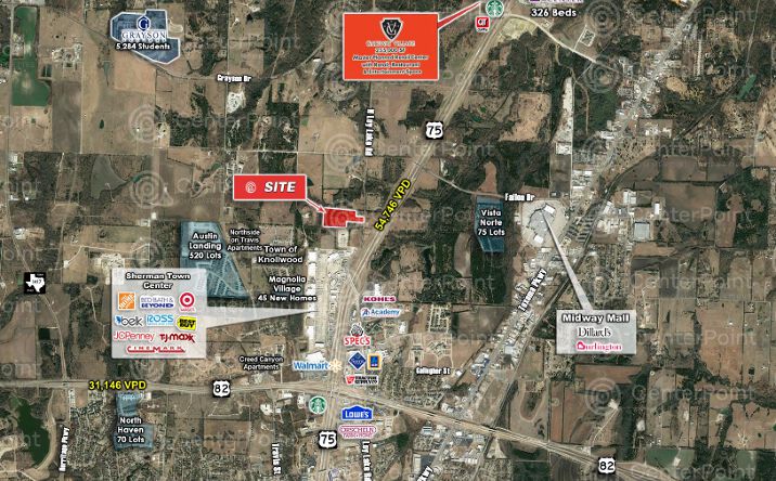 Pictures of Land property located at NWQ US-75 & US-82, Sherman, TX 75092 for sales - image #1