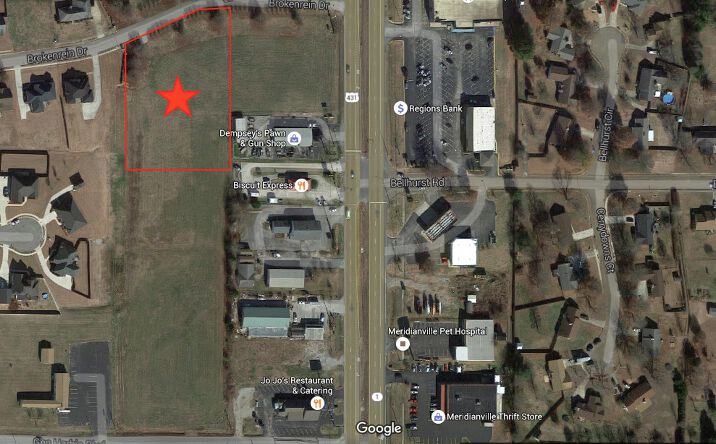 Pictures of Land property located at 109 Brokenrein Dr, Meridianville, AL 35759 for comps - image #1