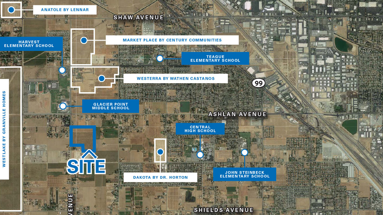 South of Ashlan Avenue on Bryan Avenue, Fresno, CA 93723 Land for