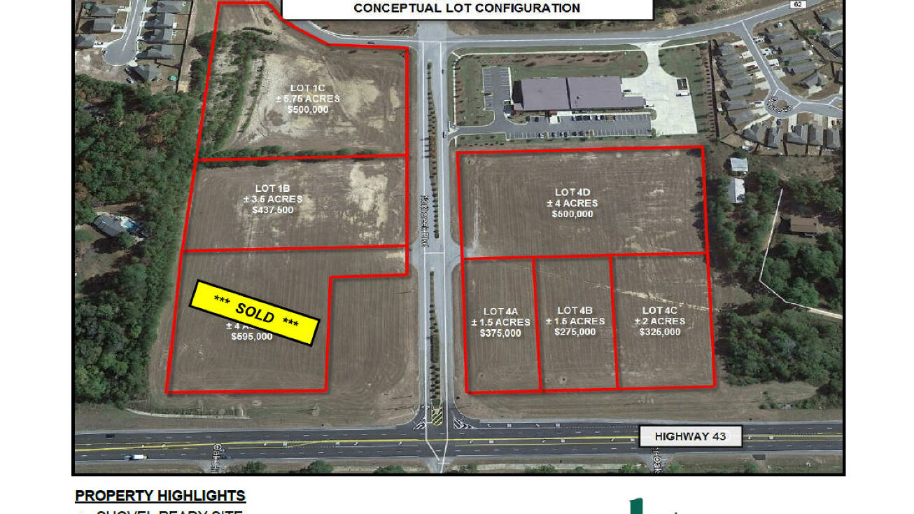 Northcreek Blvd and Highway 43 North, Northport, AL 35473 Land for Sale Northcreek Blvd and