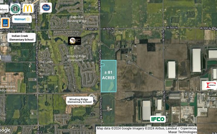 Pictures of Land property located at N 800 West, McCordsville, IN 46055 for sales - image #1