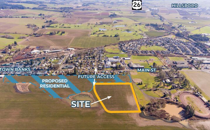 Pictures of Land property located at Industrial Land West of Main Street, Banks, OR 97106 for sales - image #1